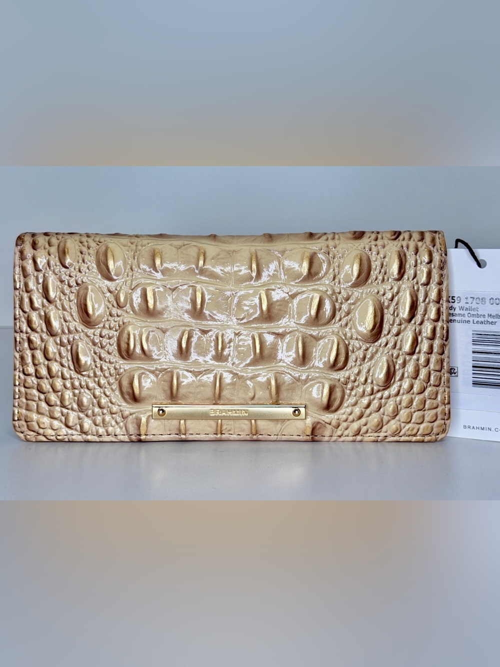 Brahmin BNWT Ady Wallet in Sesame Ombre - Pristine
